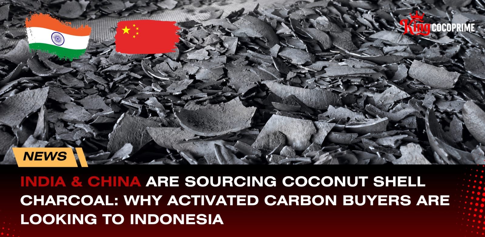 INDIA & CHINA ARE SOURCING COCONUT SHELL CHARCOAL: WHY ACTIVATED CARBON BUYERS ARE LOOKING TO INDONESIA