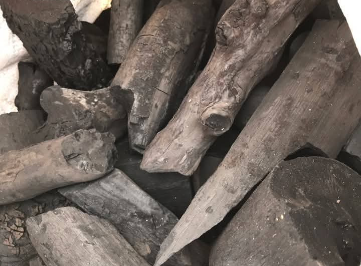 1. Natural hardwood charcoal pieces for BBQ and grilling