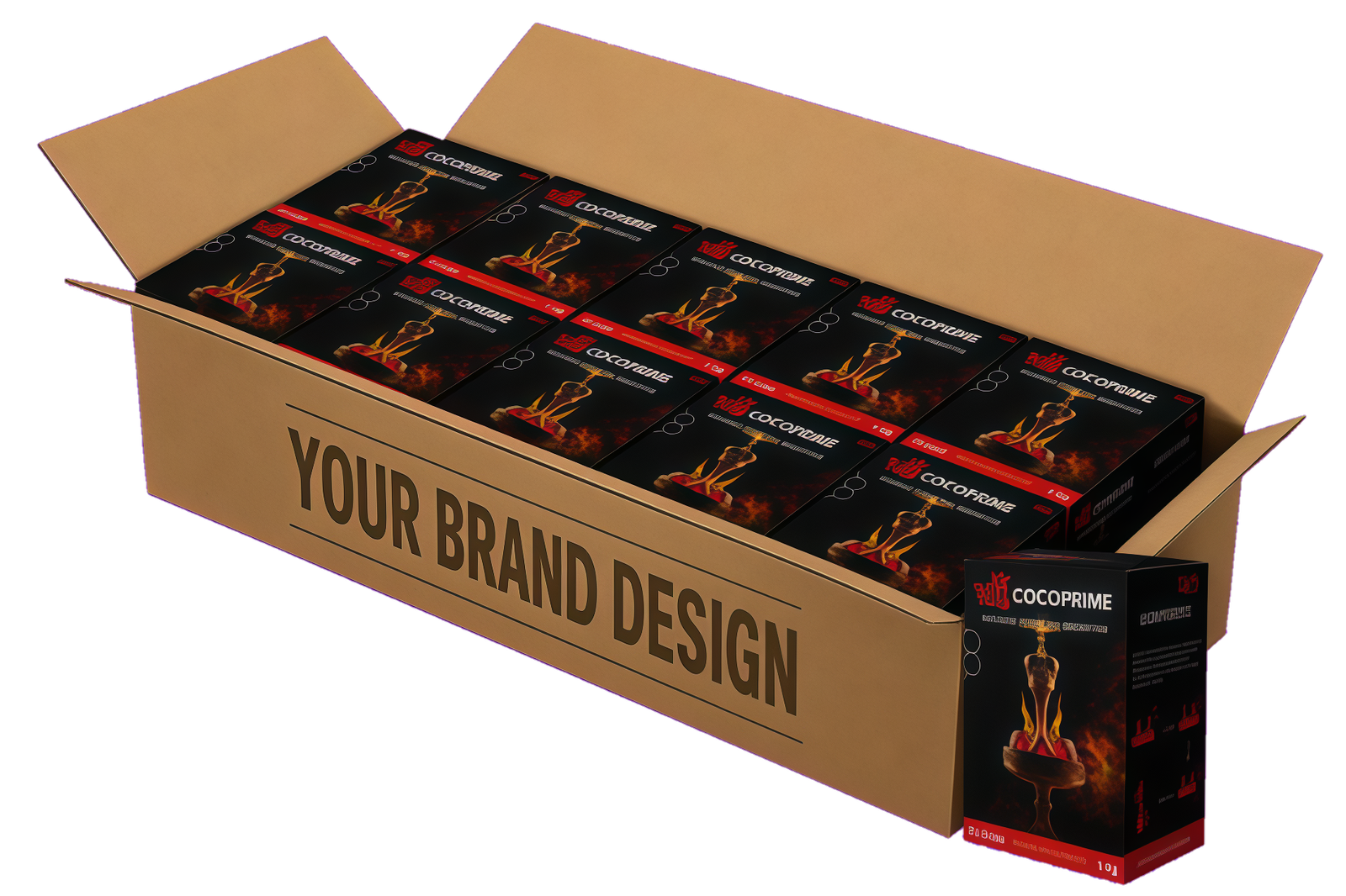 Shisha Charcoal Full packaging